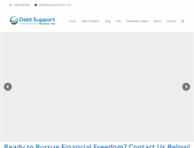 Tablet Screenshot of debtsupportcenter.com